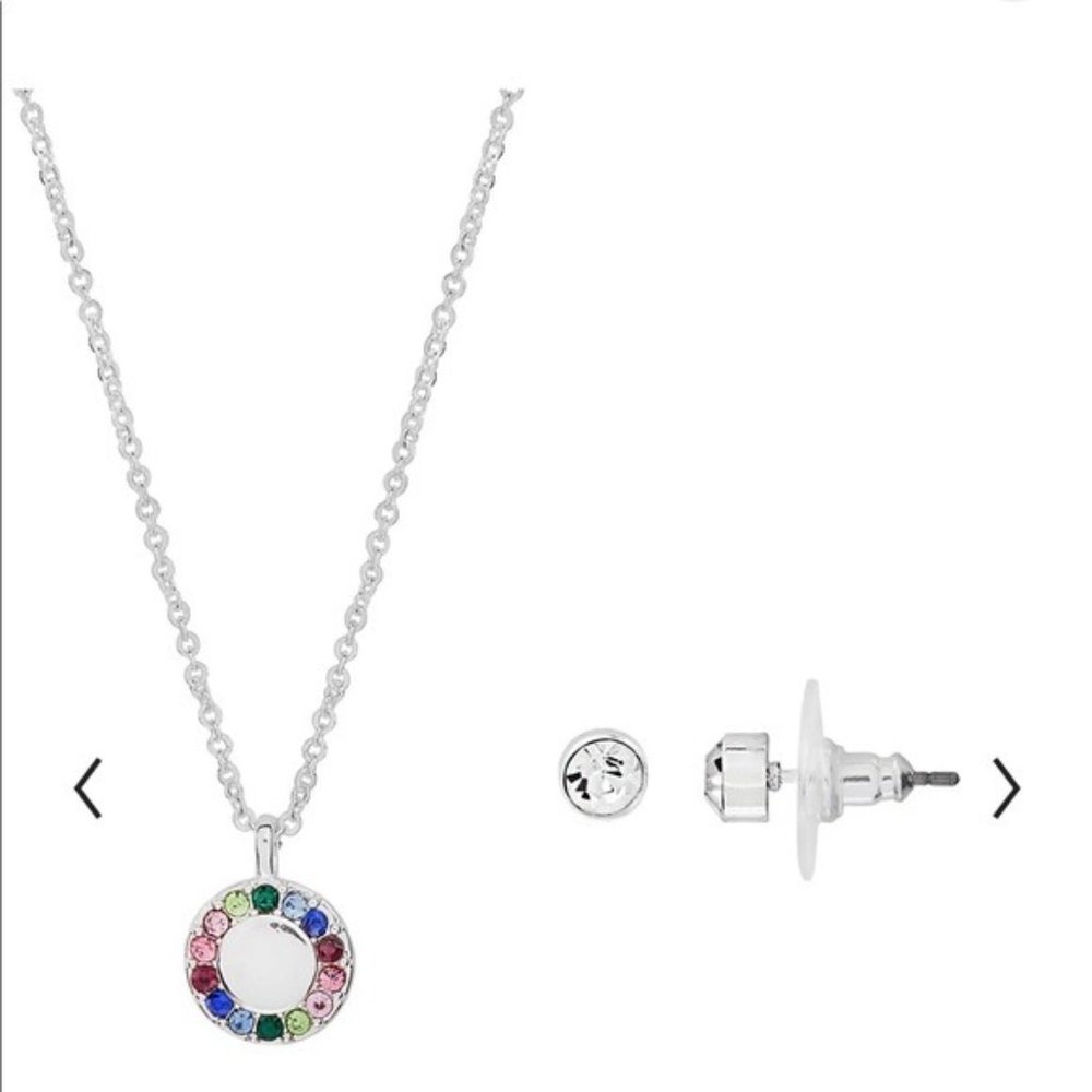 Pride month: Rainbow celebrate every day luck necklace and earrings